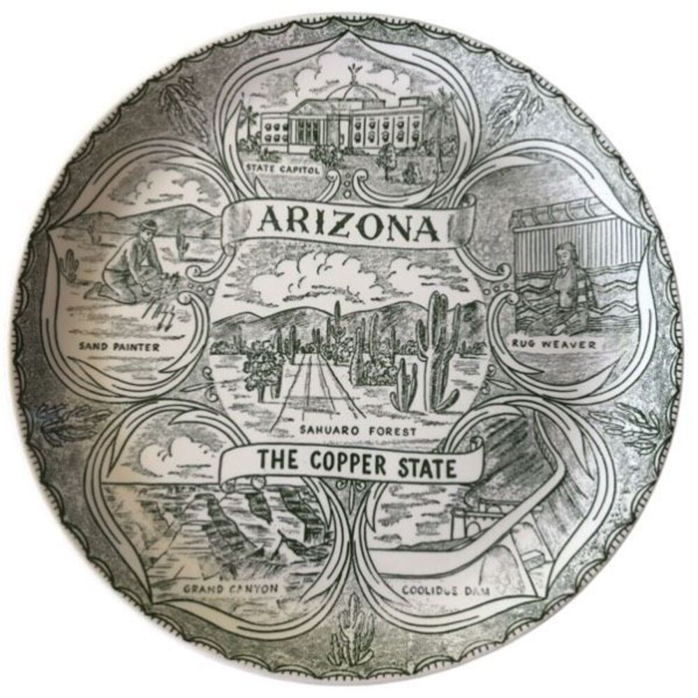 Arizona The Copper State 9” Collectors Plate